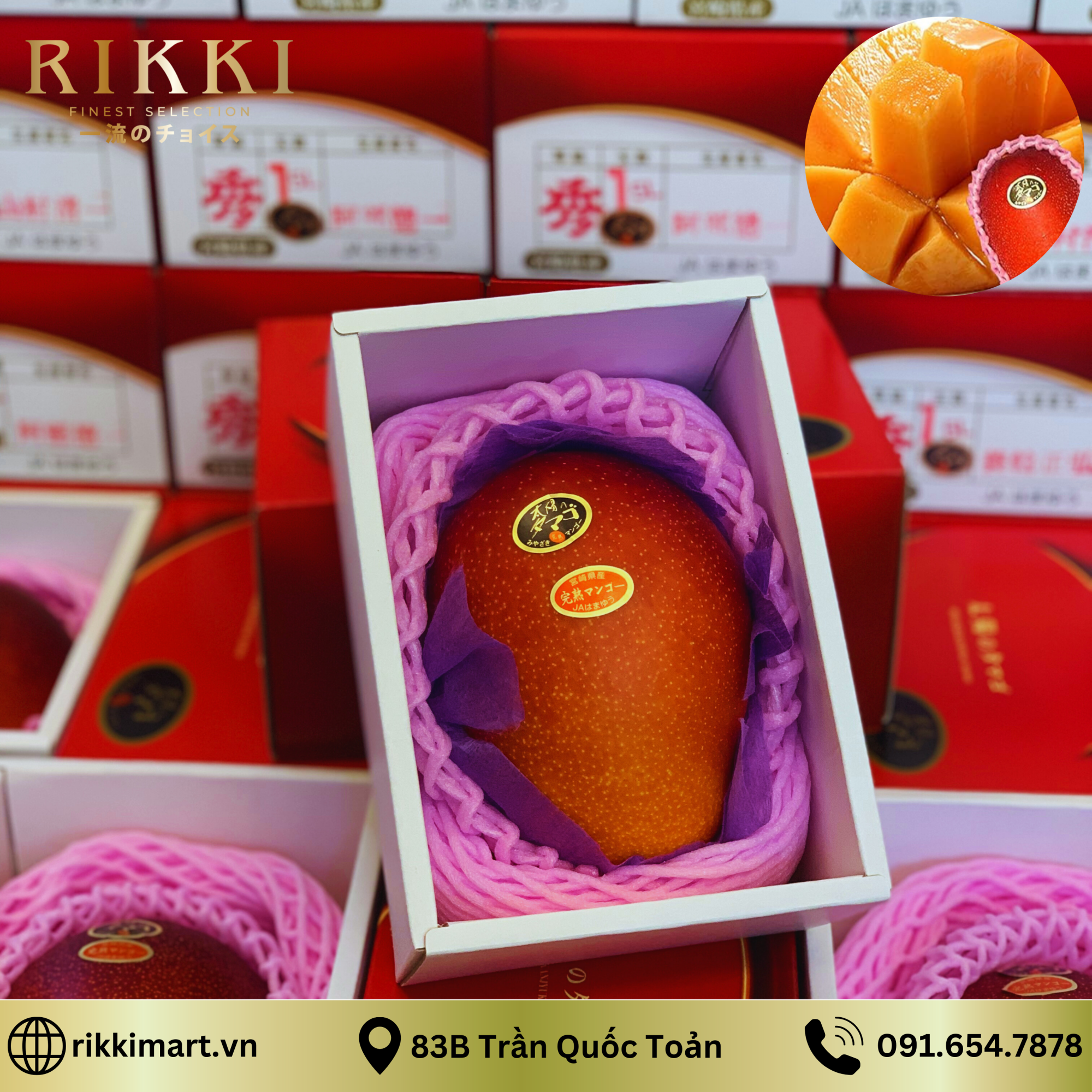 Xoài mặt trời Taiyo no Tamago Nhật Bản (hộp VIP đỏ)