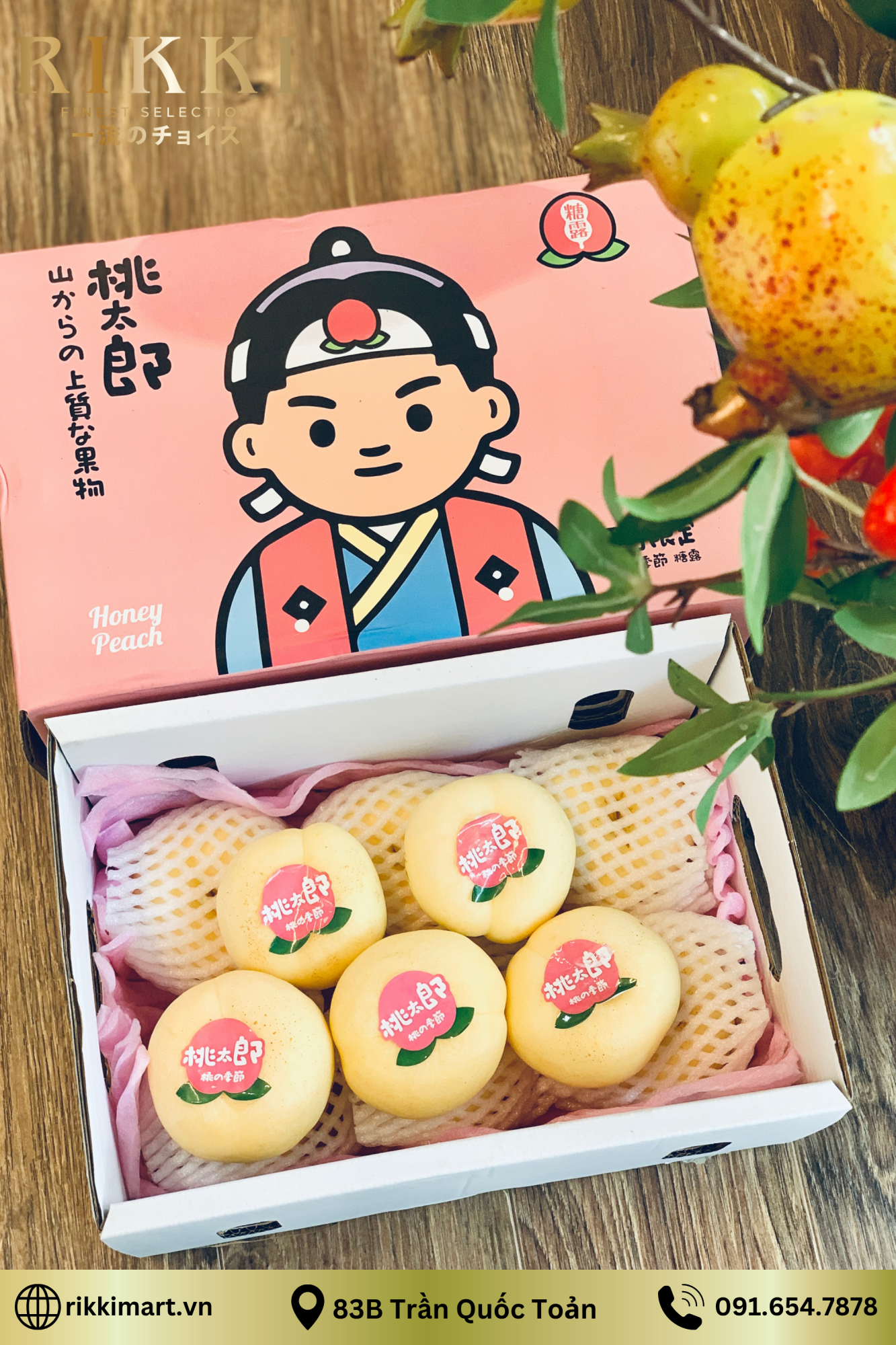 Đào dẹt trắng tuyết kem
