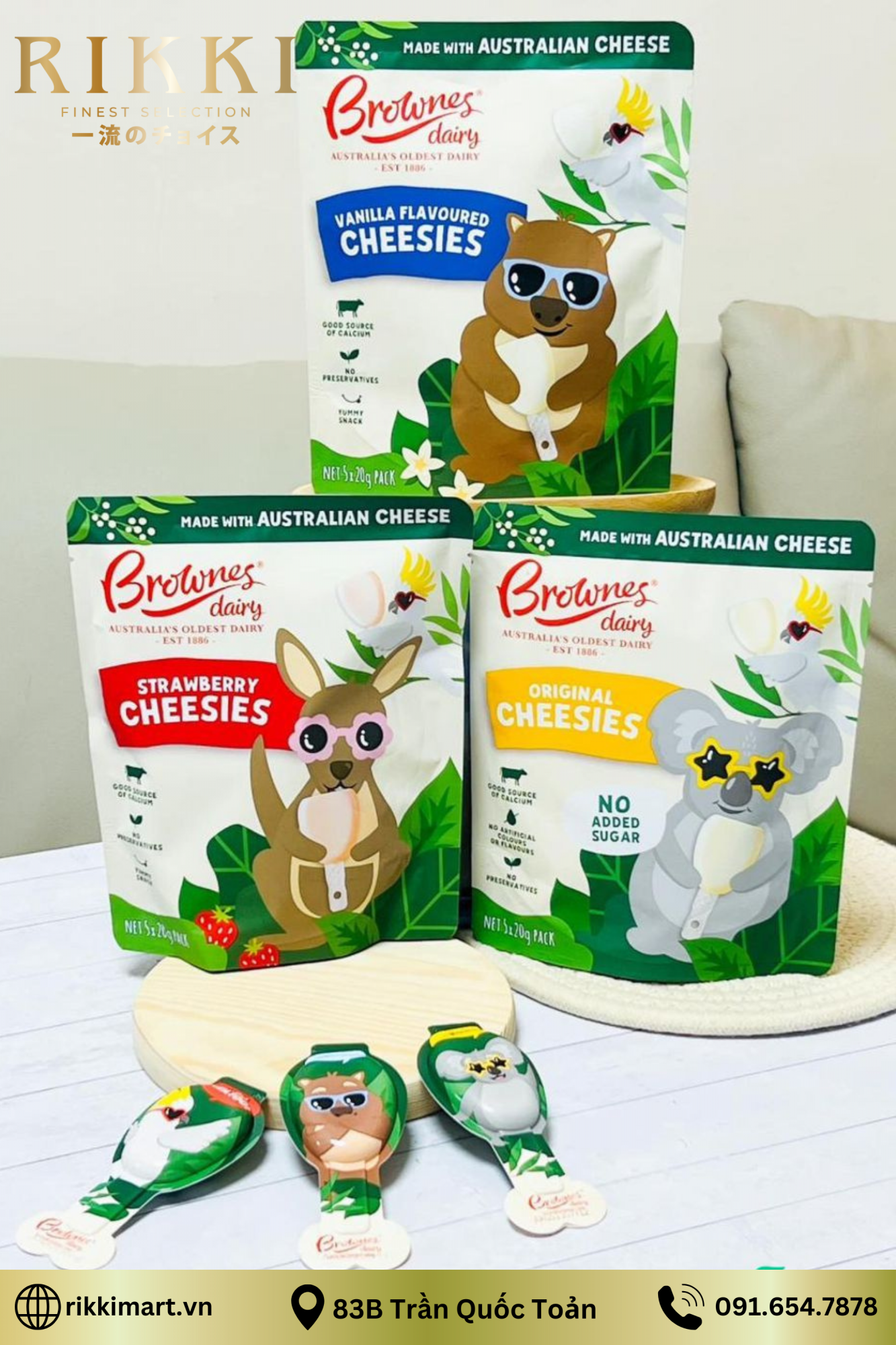 Phomai Brownes Cheesie Úc