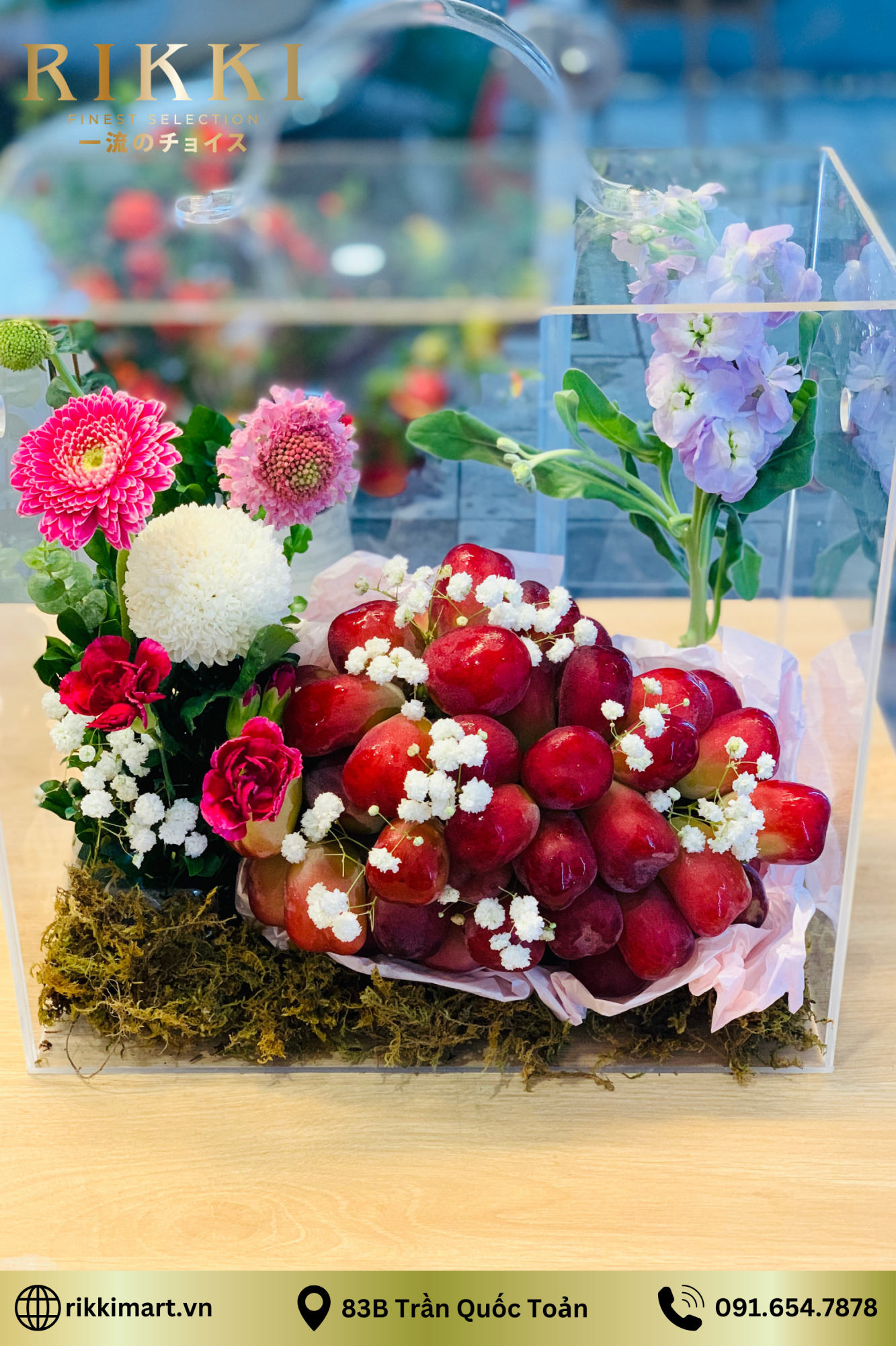 Vali trái cây và hoa tươi cao cấp 04