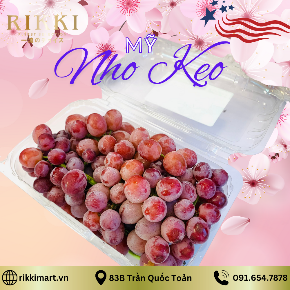 Nho kẹo Mỹ Candy Snap